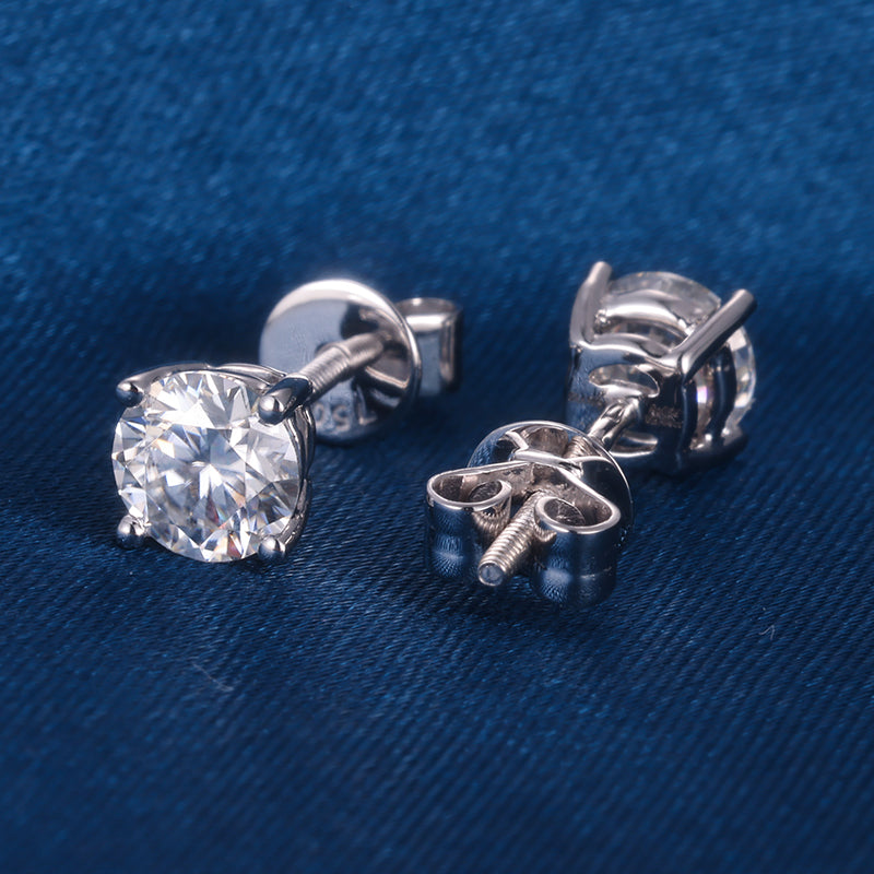 Kolczyki z moissanitami