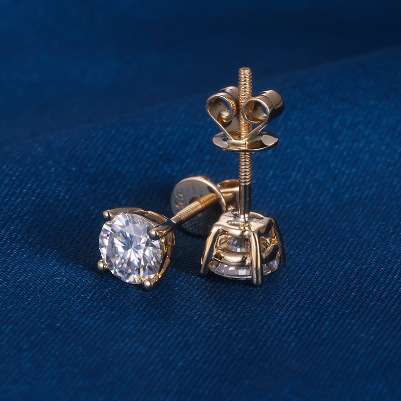 Kolczyki z moissanitami