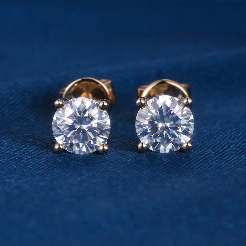 Kolczyki z moissanitami