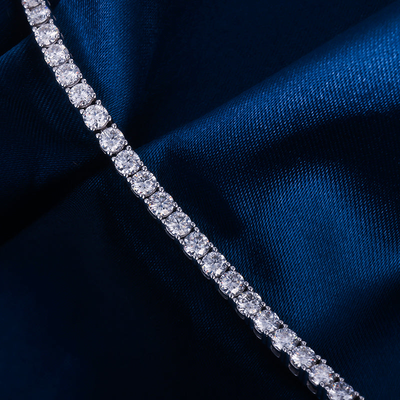 Bransoletka tenisowa z moissanitami (lab diamond)