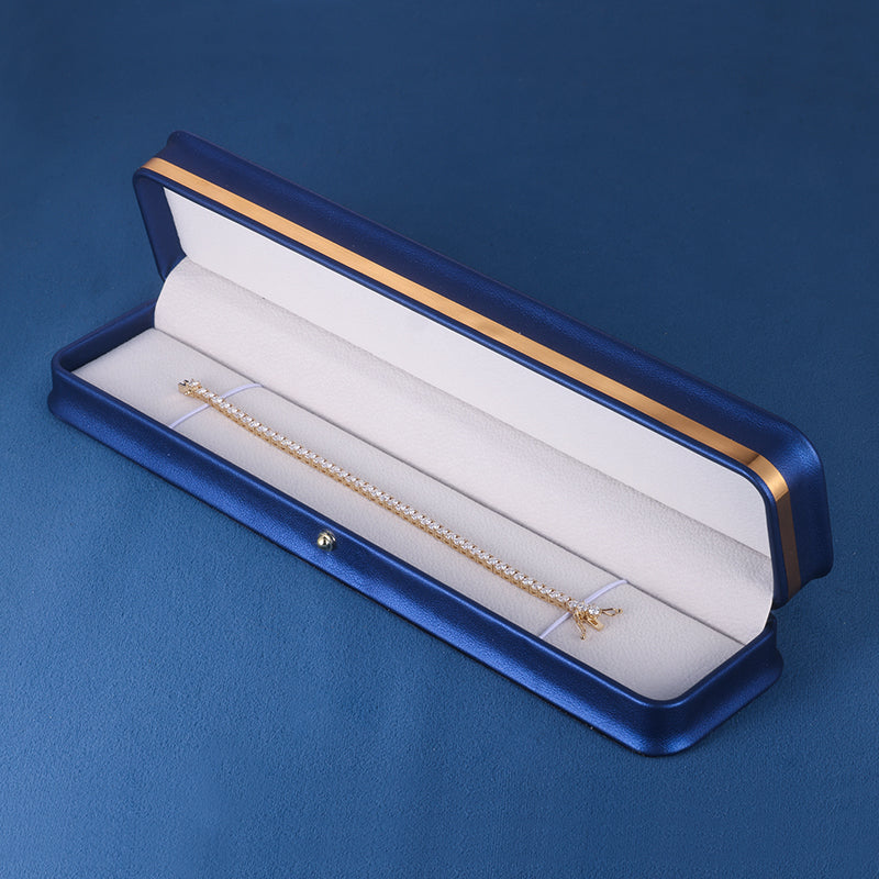 Bransoletka tenisowa z moissanitami (lab diamond)