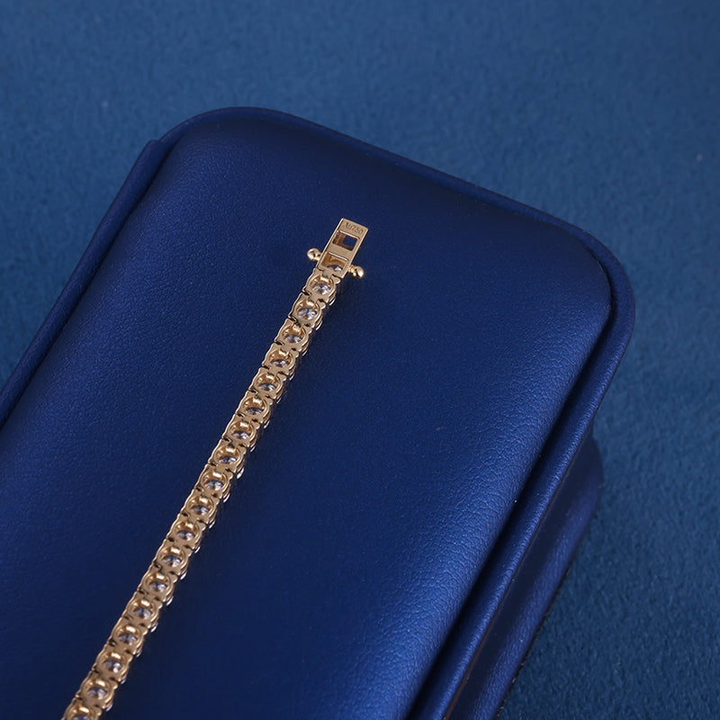 Bransoletka tenisowa z moissanitami (lab diamond)