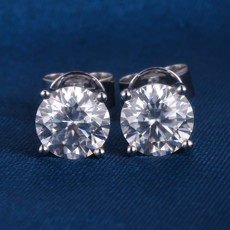 Kolczyki z moissanitami