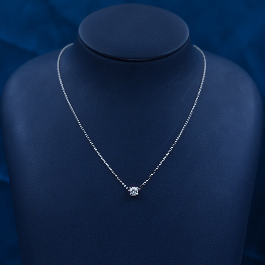 Naszyjnik z diamentem laboratoryjnym