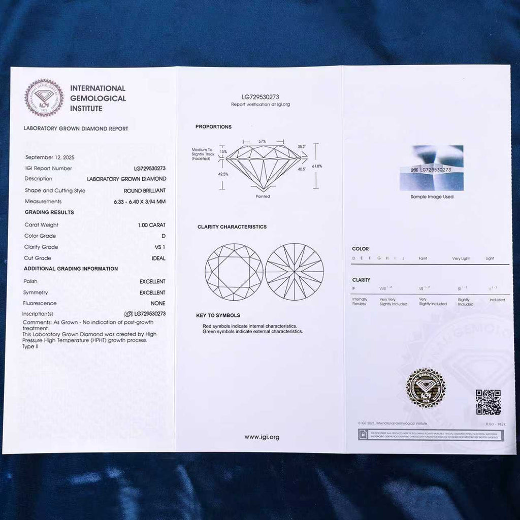 Naszyjnik z diamentem laboratoryjnym